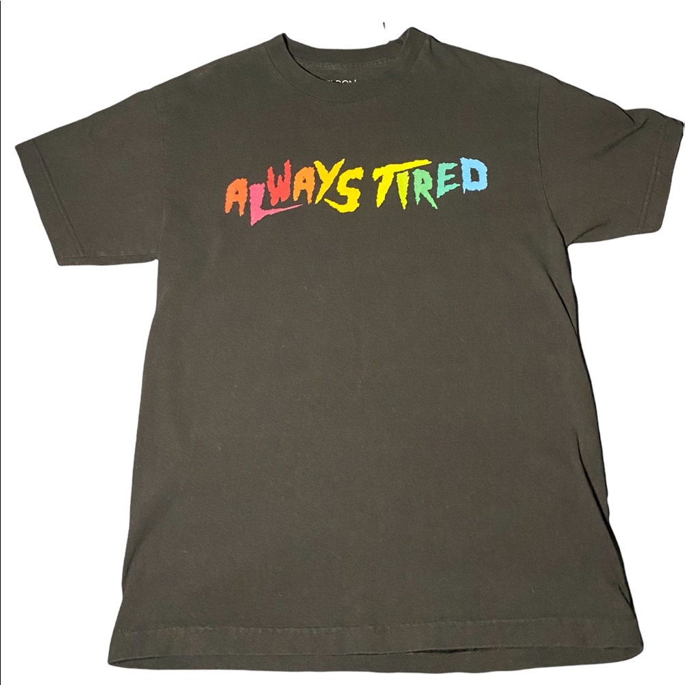 Always Tired Multi-Color / Rainbow Black T-Shirt